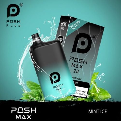 Mint Ice 5200 Puffs – Posh Max 2.0 Disposable Vape 50mg