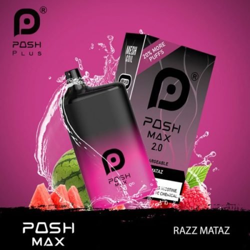 Razz Mataz Ice 5200 Puffs – Posh Max 2.0 Disposable Vape 50mg