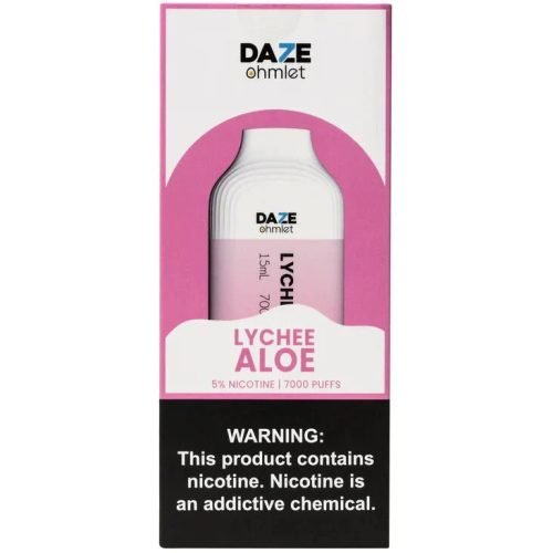 Lychee Aloe 7000 Puffs – 7 Daze Ohmlet 50mg