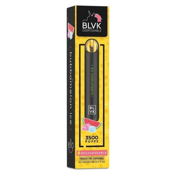 Bubbamelon Ice – Blvk Ello Disposable Vape – 3500 Puffs (50mg)