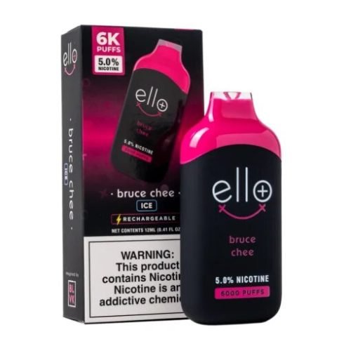 Bruce Chee Ice – BLVK Ello Plus 6000 Puffs (50mg)