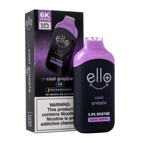 Cool Grapple Ice – BLVK Ello Plus 6000 Puffs (50mg)