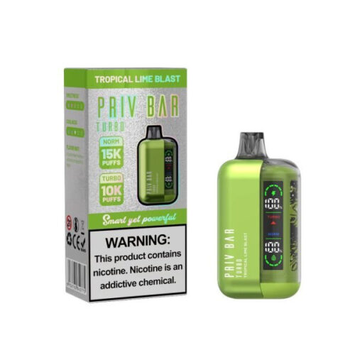 Tropical-Lime-Blast-priv-bar-turbo-disposable-vape