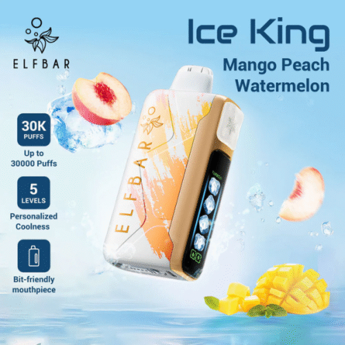Elf Bar Ice King Disposable Vape - Mango Peach Watermelon (50mg) (30,000 Puffs)