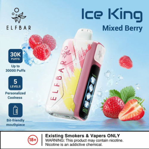 Elf Bar Ice King Disposable Vape - Mixed Berry (50mg) (30,000 Puffs)