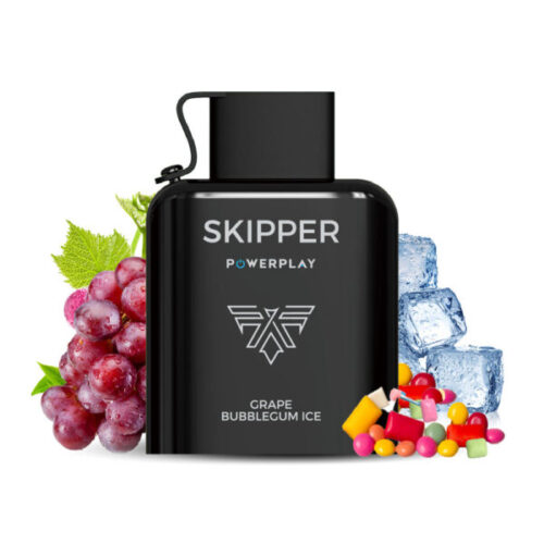 Skipper Powerplay Prefilled Pod – Grape Bubblegum Ice – 50mg - 16000 Puffs